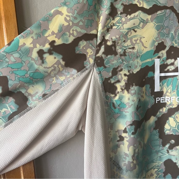 Huk Men's Kryptek Camo Icon long-sleeve performance fishing shirt Size XL - Picture 4 of 8